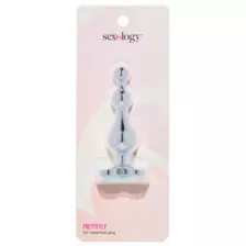 Sexology Pretty Fly Metal Butt Plug 4.2 Inch at Spencer's