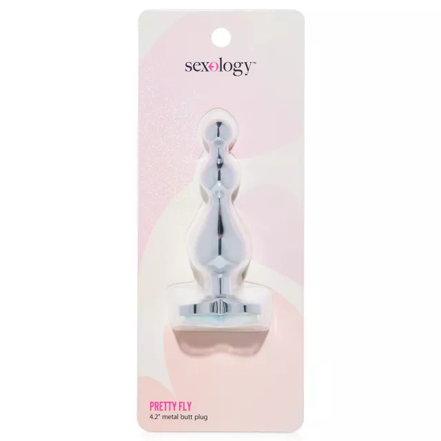 Sexology Pretty Fly Metal Butt Plug 4.2 Inch at Spencer's