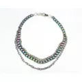 3-Row Anodized Wallet Chain at Spencer's