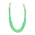 3 Row Neon Green Wallet Chain at Spencer's