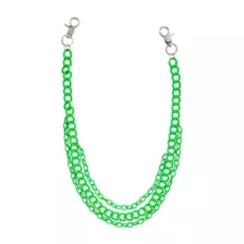 3 Row Neon Green Wallet Chain at Spencer's