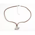 Salty Anchor Cord Necklace at Spencer's