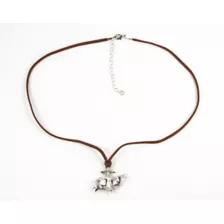Salty Anchor Cord Necklace at Spencer's