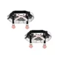 Black Lace Pink Bow Leg Garters at Spencer's