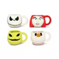 The Nightmare Before Christmas Mini Molded Coffee Mug Set - 4 Pack at Spencer's