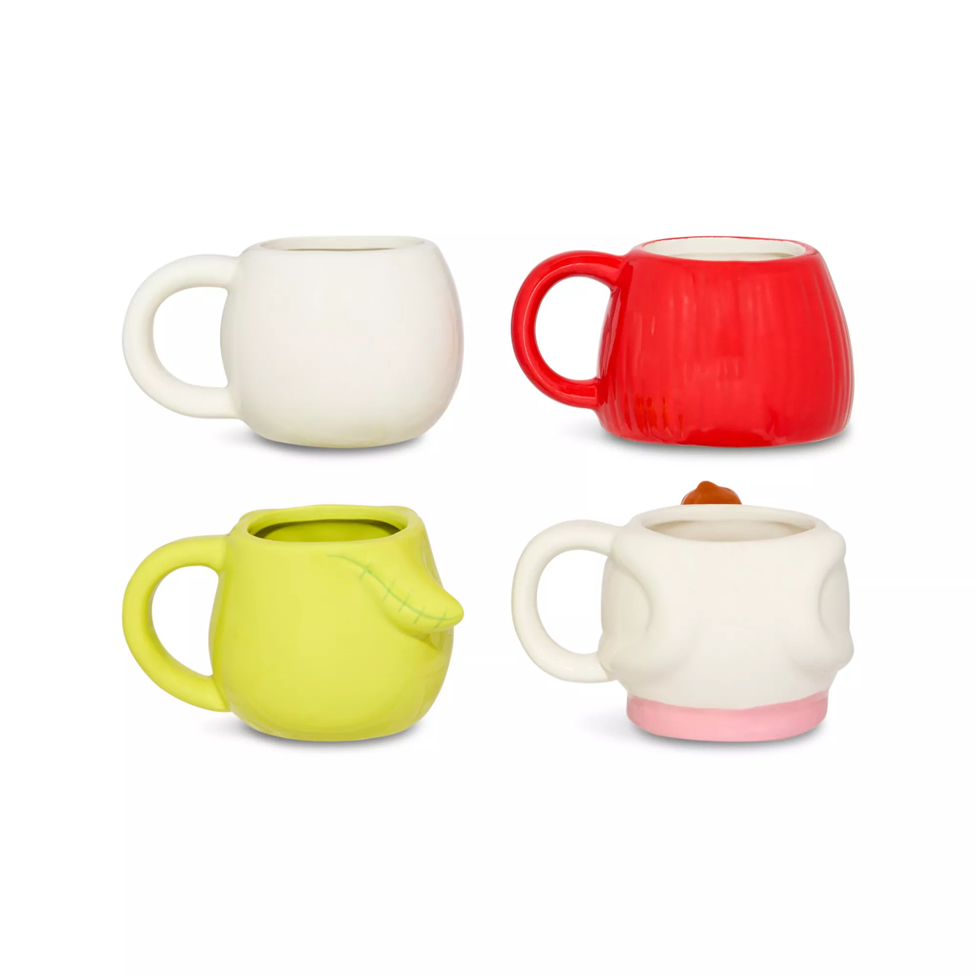 The Nightmare Before Christmas Mini Molded Coffee Mug Set - 4 Pack