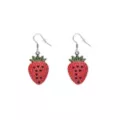 Diamante Strawberry Dangle Earrings at Spencer's