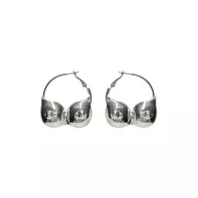 Silver-Tone Boob Hoop Earrings at Spencer's