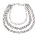 Silver 3 Row Wallet Chain at Spencer's
