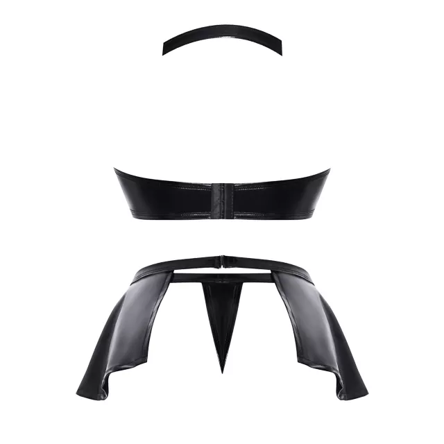 3-Piece Cupless Black Lingerie Set - Spencer's