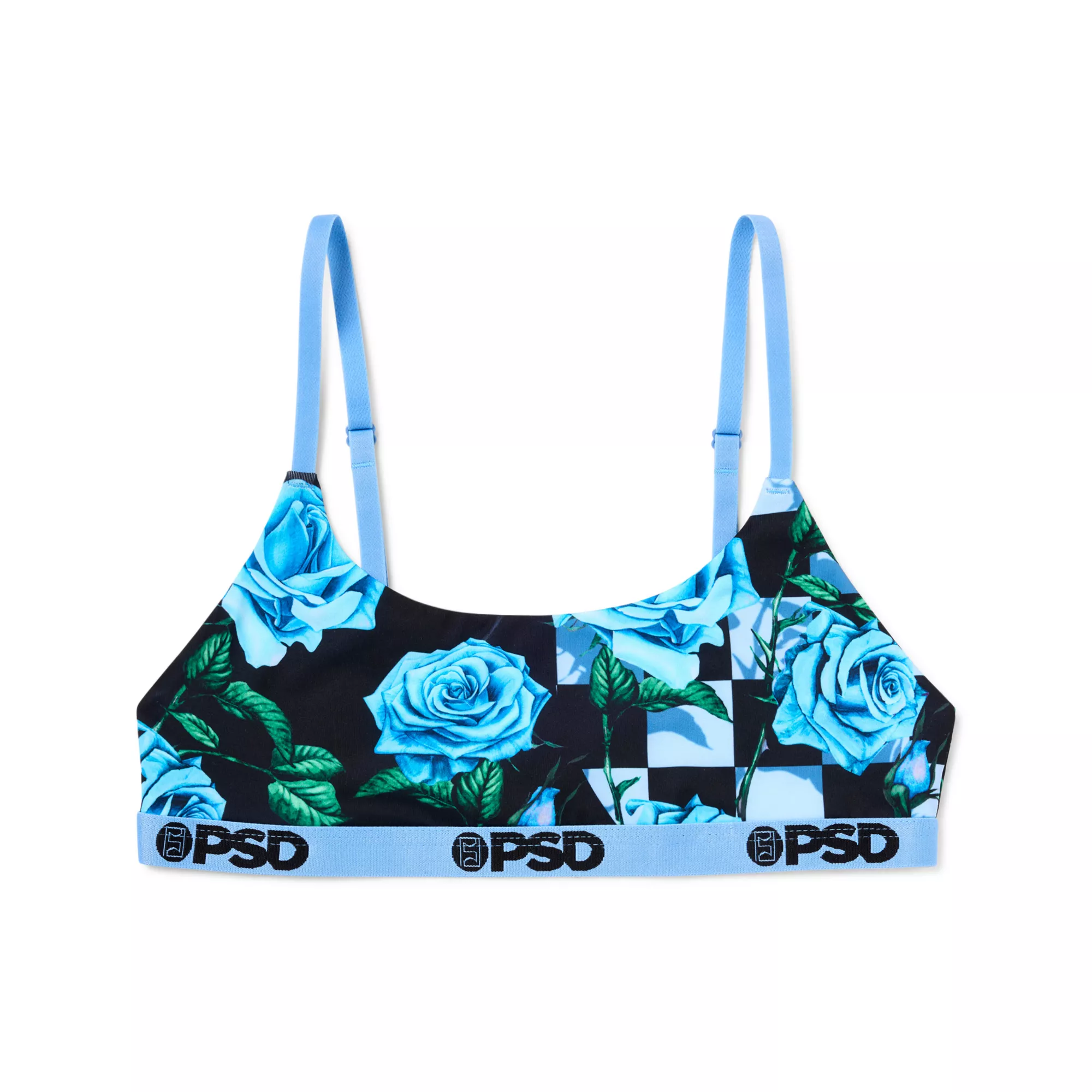 PSD Blue Rose Scoop Sports Bra at Spencer's