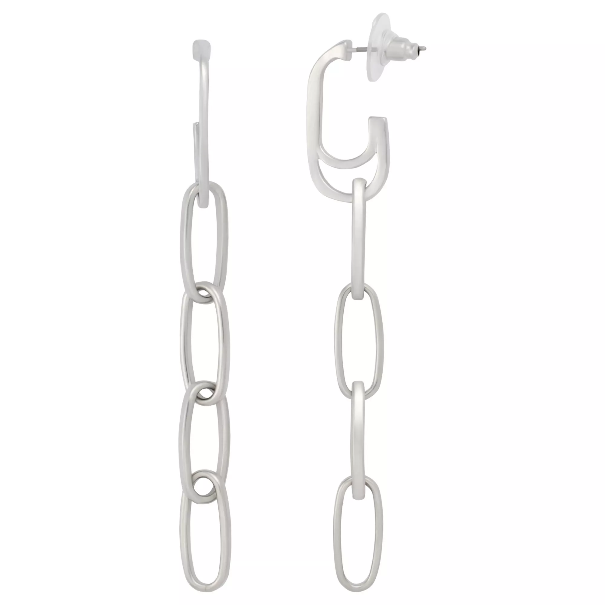 Chain Link Dangle Earrings at Spencer's