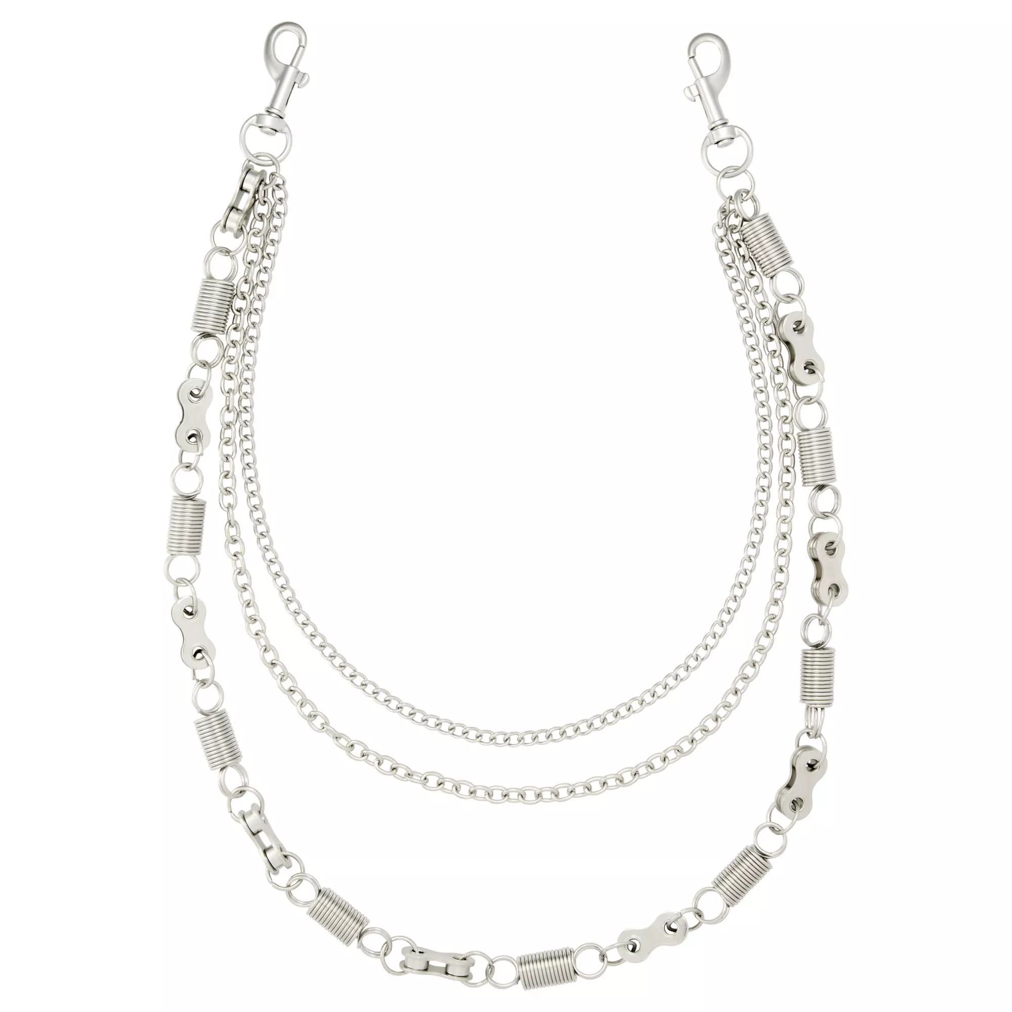 3 Row Mixed Wallet Chain at Spencer's
