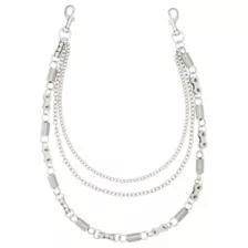 3 Row Mixed Wallet Chain at Spencer's