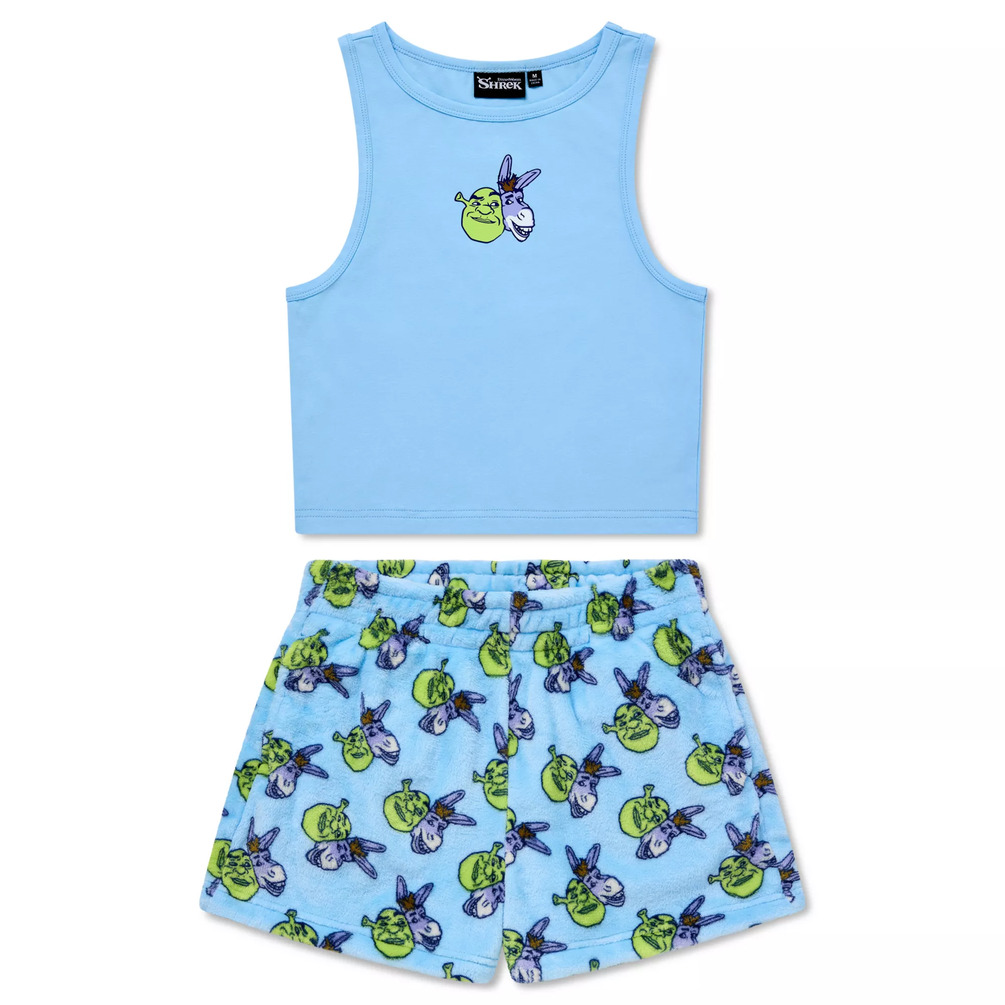 Shrek and Donkey Tank Top and Shorts Set - Shrek at Spencer's