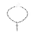 Skull Sword Rosary Necklace at Spencer's