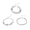 Multi-Pack Cross Rope Chain Bracelets - 3 Pack at Spencer's
