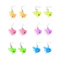 Multi-Pack Colorful Fish Dangle Earrings - 6 Pair at Spencer's