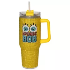 SpongeBob SquarePants Rhinestone Travel Tumbler - 40 oz. at Spencer's