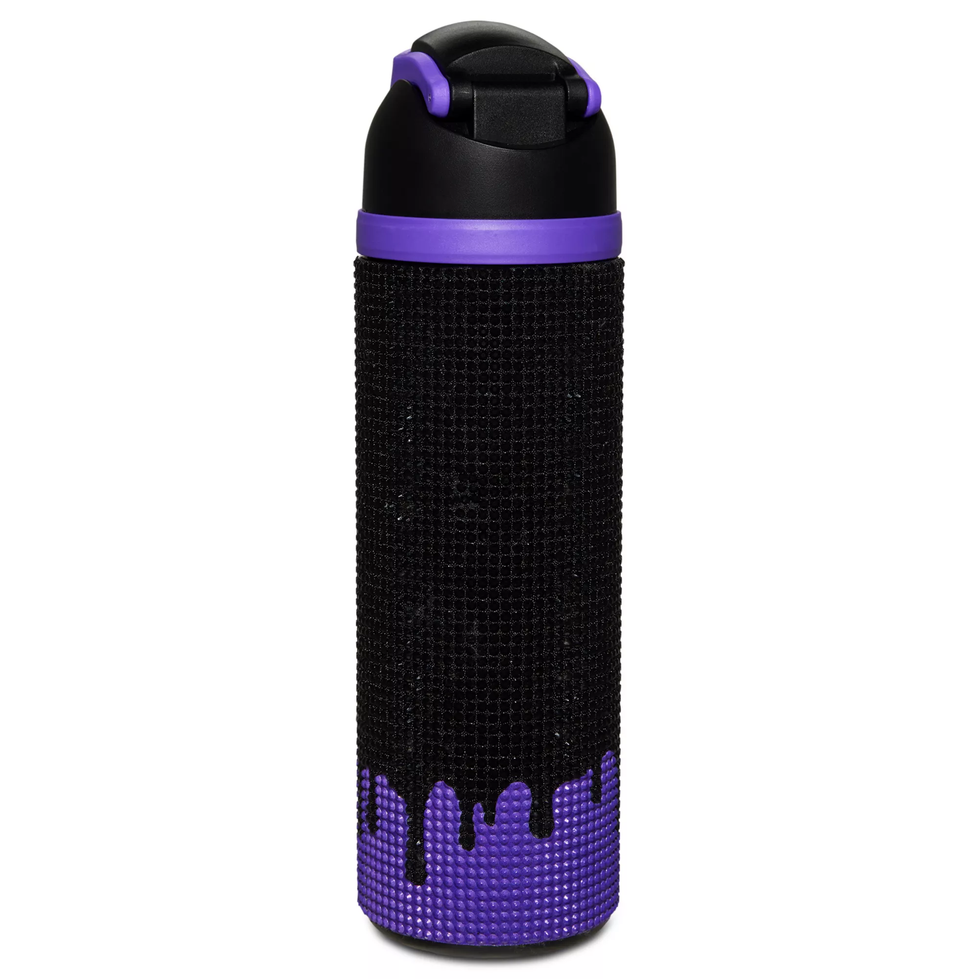 Ghost Face Rhinestone Drip Flip Top Water Bottle - 24 oz.