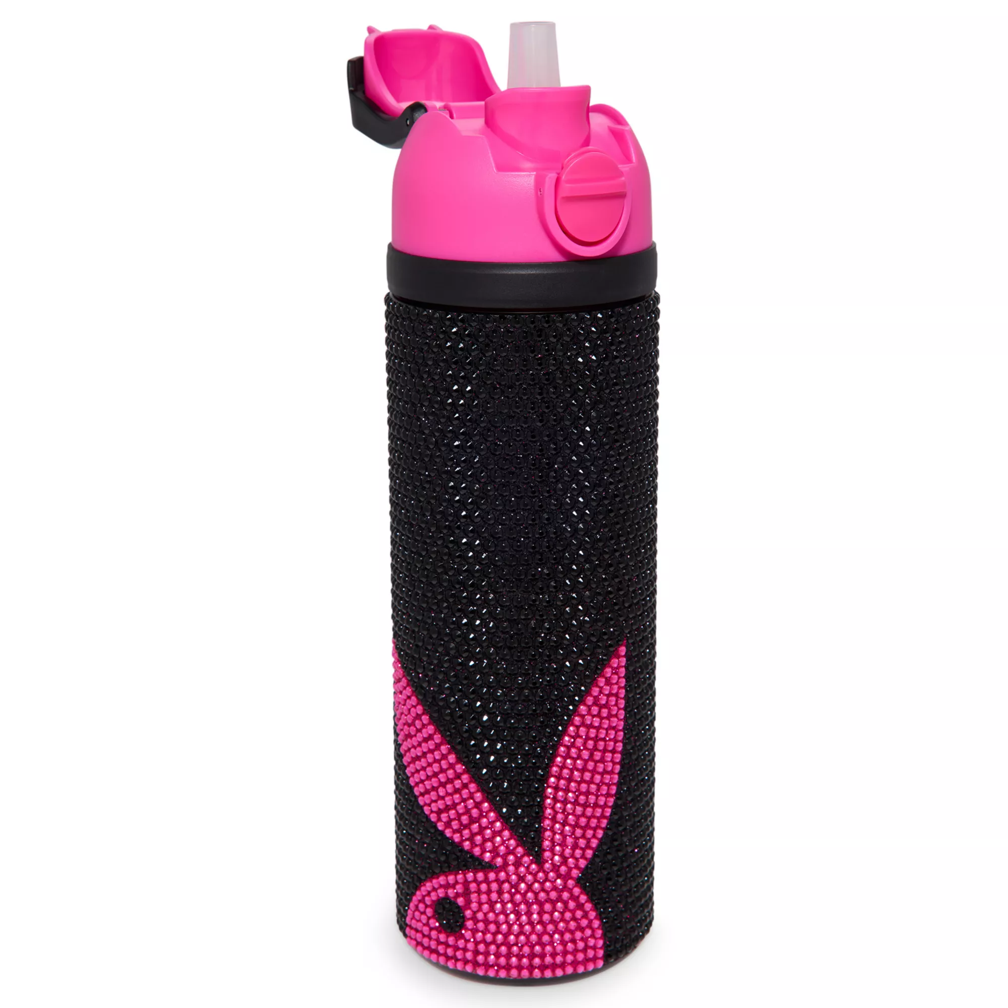 Playboy Rabbit Head Rhinestone Water Bottle - 24 oz.