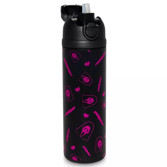 Ghost Face Heart Print Water Bottle - 24 oz. at Spencer's