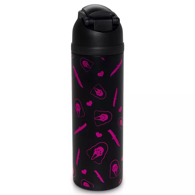 Ghost Face Heart Print Water Bottle - 24 oz. at Spencer's