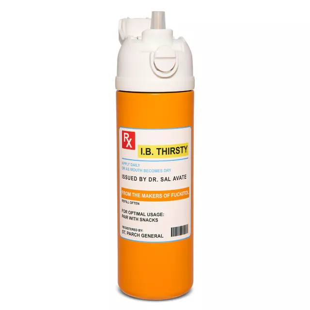 I.B. Thirsty Prescription Water Bottle - 24 oz. at Spencer's