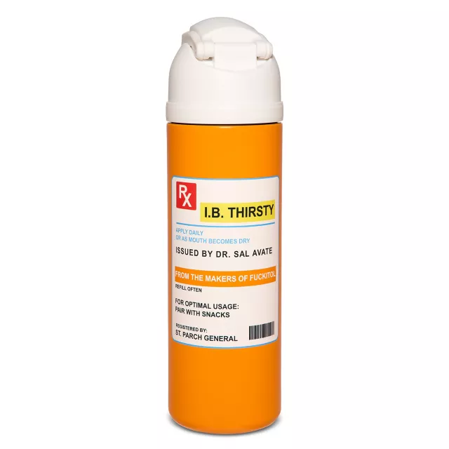 I.B. Thirsty Prescription Water Bottle - 24 oz. at Spencer's
