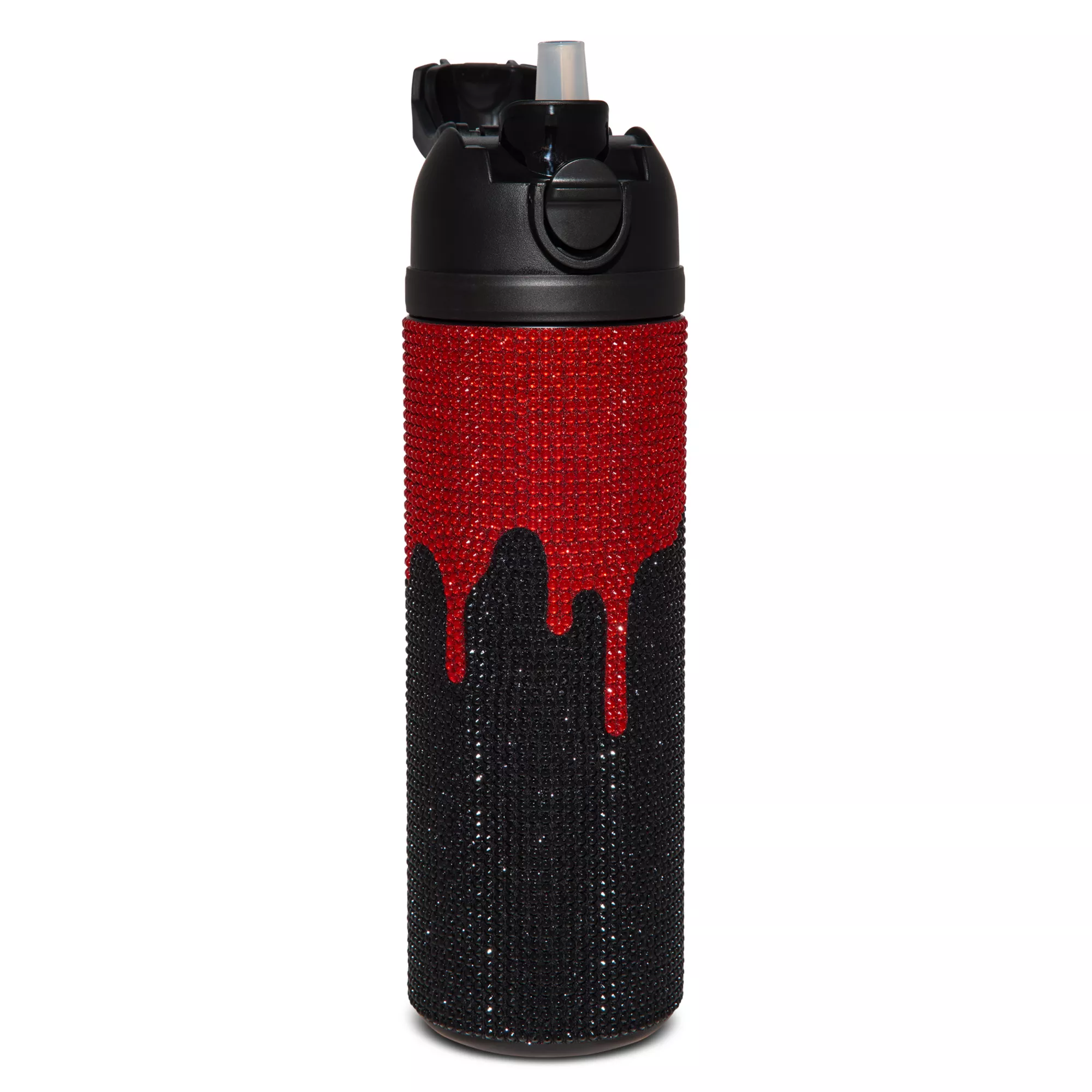 Blood Drip Rhinestone Water Bottle - 24 oz.