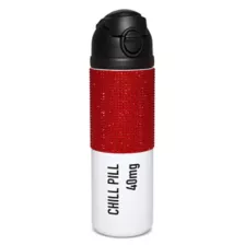 Chill Pill Rhinestone Water Bottle - 24 oz. at Spencer's