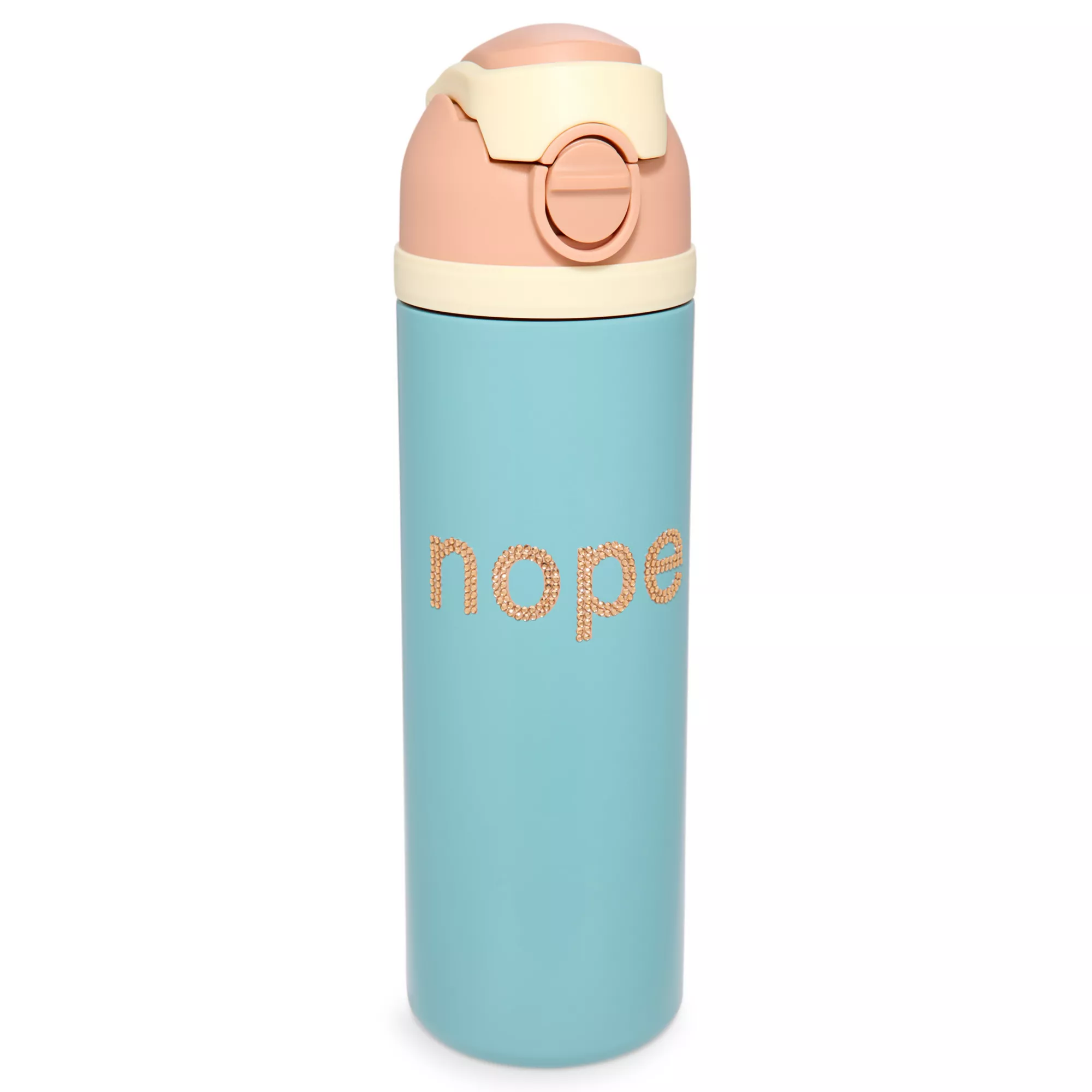 Nope Rhinestone Flip Top Water Bottle - 24 oz. at Spencer's
