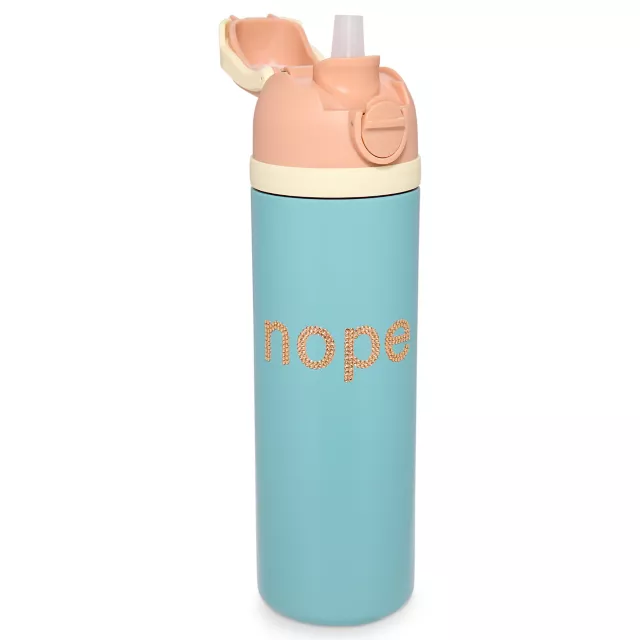 Nope Rhinestone Flip Top Water Bottle - 24 oz. at Spencer's