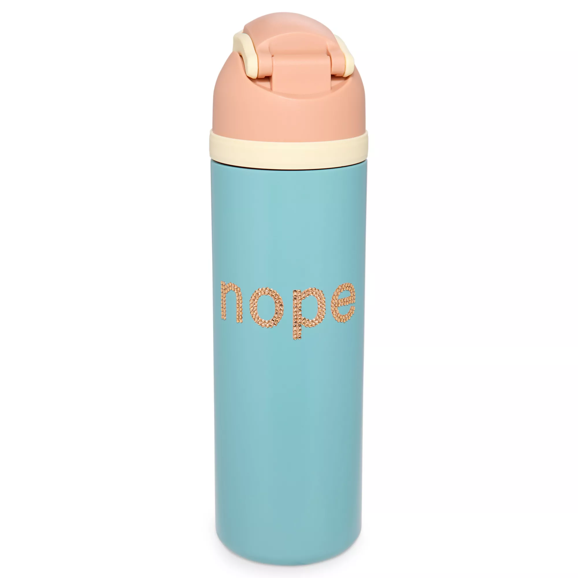 Nope Rhinestone Flip Top Water Bottle - 24 oz. at Spencer's