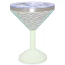 Green Rhinestone Martini Travel Tumbler - 12 oz. at Spencer's