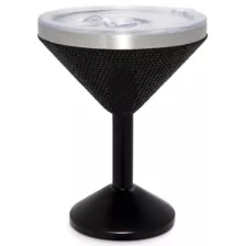 Black Rhinestone Martini Travel Tumbler - 12 oz. at Spencer's