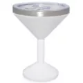 White Rhinestone Martini Travel Tumbler - 12 oz. at Spencer's