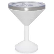 White Rhinestone Martini Travel Tumbler - 12 oz. at Spencer's
