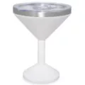 White Rhinestone Martini Travel Tumbler - 12 oz. at Spencer's