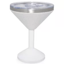 White Rhinestone Martini Travel Tumbler - 12 oz. at Spencer's