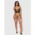 Black Cecily Lingerie Set at Spencer's