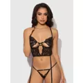 Black Cecily Lingerie Set at Spencer's