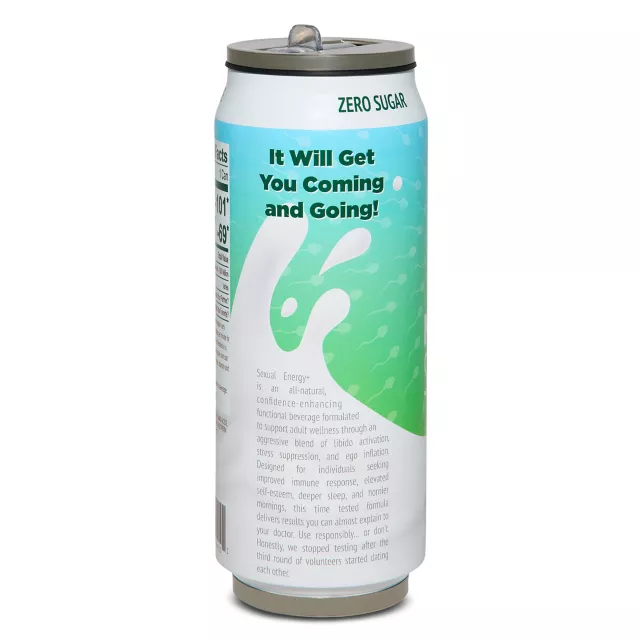 No Fucks Energy Drink Can Water Bottle - 17 oz. at Spencer's