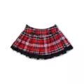 Plaid School Girl Double Bow Mini Skirt at Spencer's