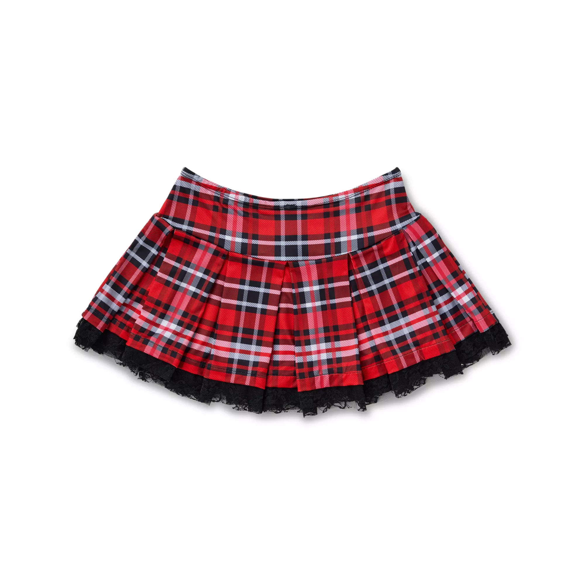 Plaid School Girl Double Bow Mini Skirt at Spencer's