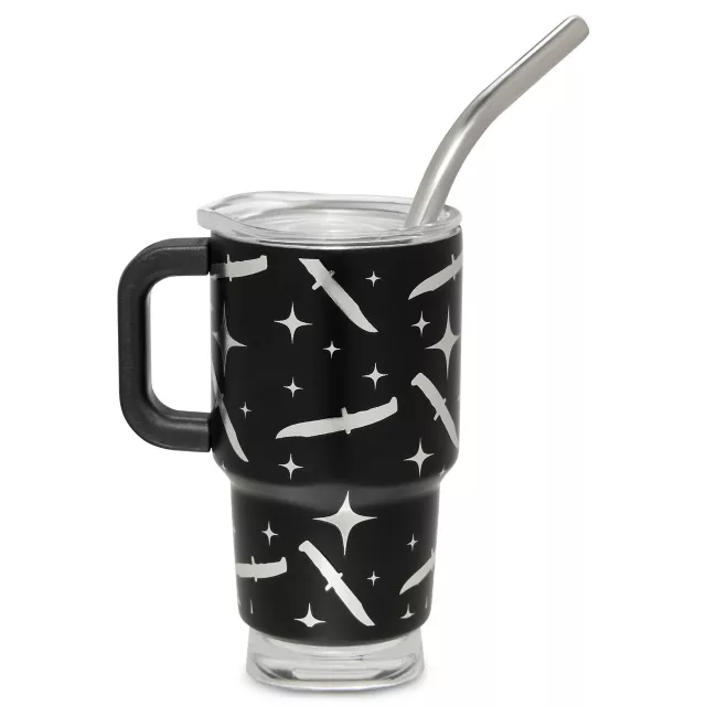 Ghost Face 3D Mini Tumbler with Straw - 3 oz. at Spencer's