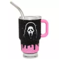 Ghost Face Rhinestone Mini Travel Tumbler with Straw - 3 oz. at Spencer's