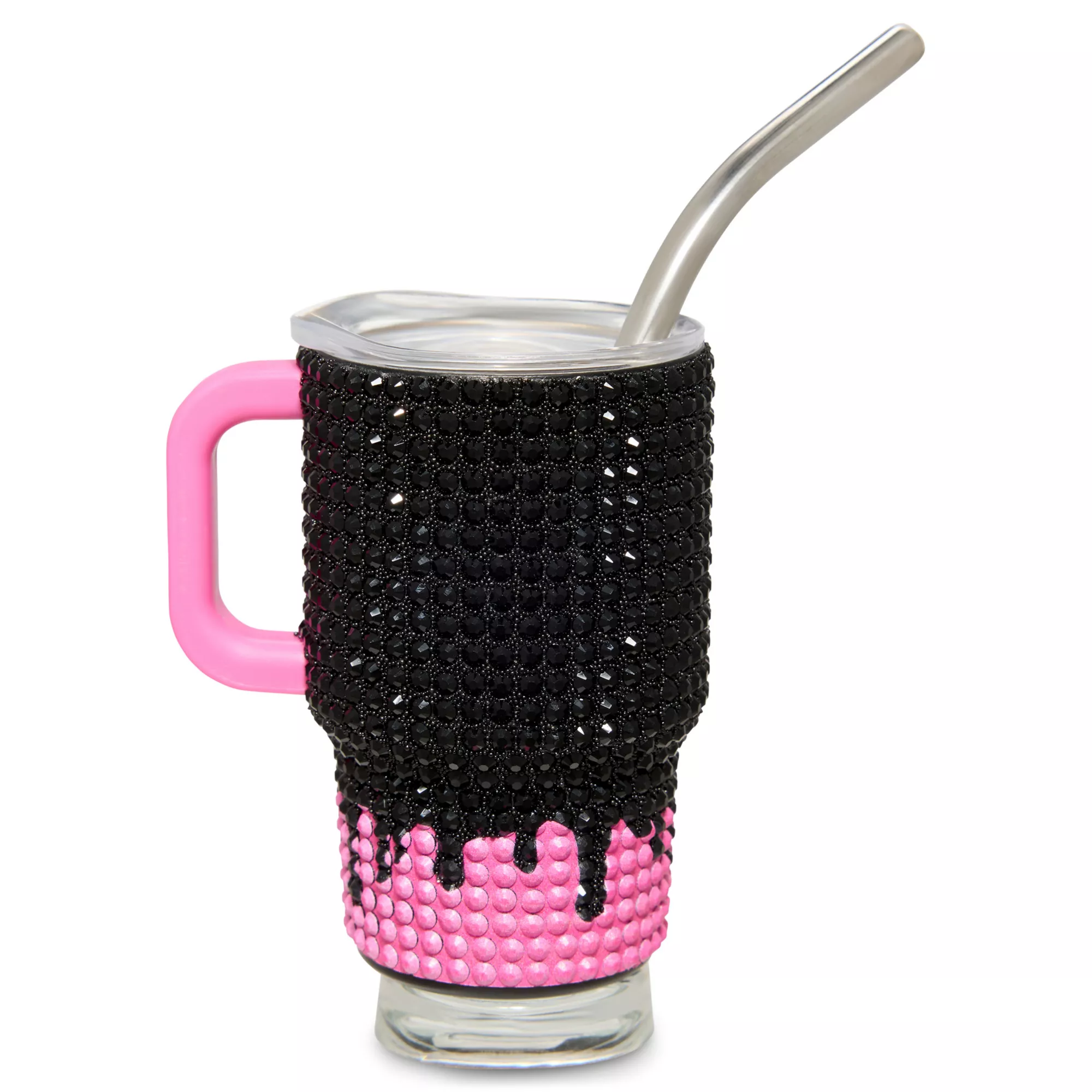 Ghost Face Rhinestone Mini Travel Tumbler with Straw - 3 oz. at Spencer's