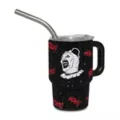 Art the Clown Rhinestone Mini Travel Tumbler with Straw 3 oz. - Terrifier at Spencer's