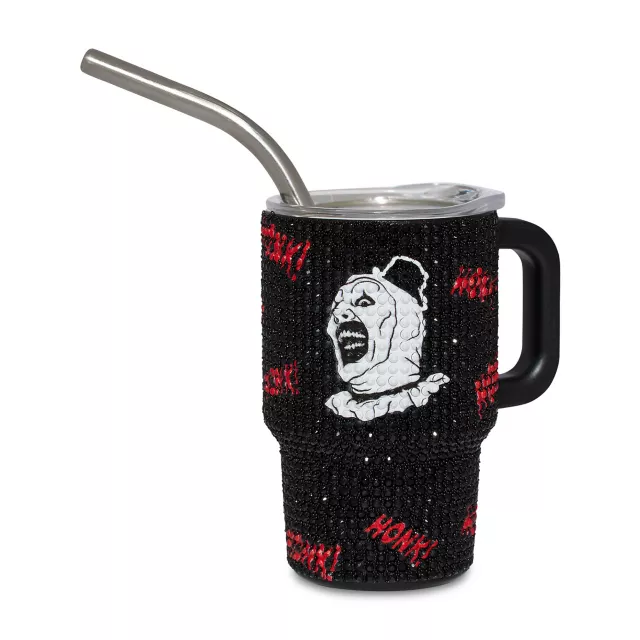 Art the Clown Rhinestone Mini Travel Tumbler with Straw 3 oz. - Terrifier at Spencer's